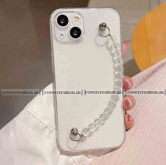 Clear Beads Chain Phone Case
