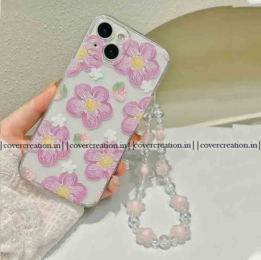 Cute Flower Chain Phone Case