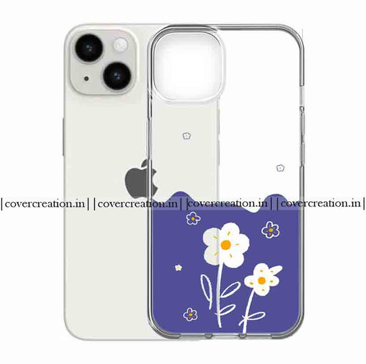 Aesthetic Blue Flower Phone case