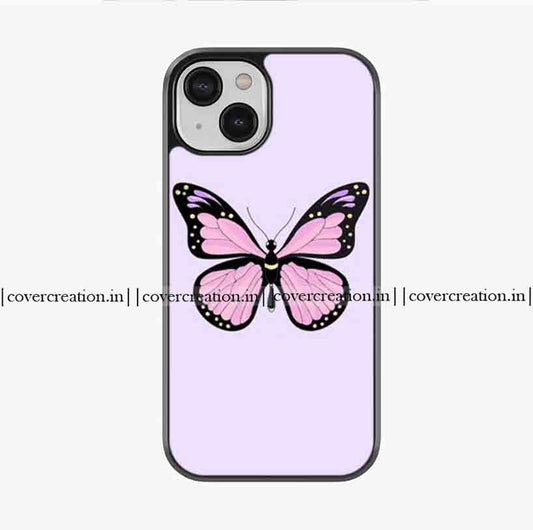 Premium Pink Butterfly Premium Glossy Phone Case
